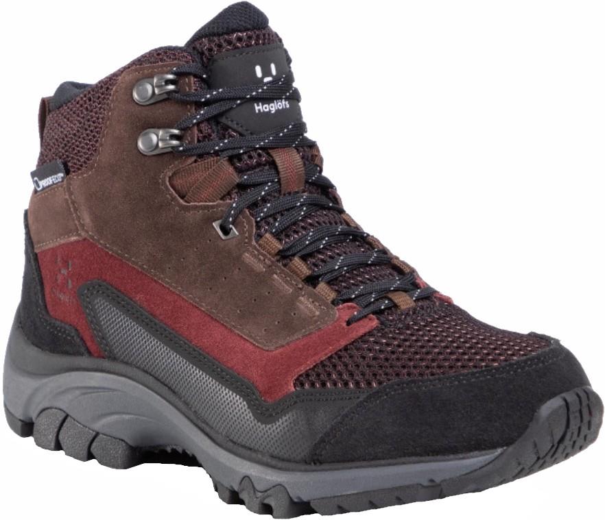 Haglofs Skuta Mid Proof Eco Women's Hiking Boots, UK 7.5 Maroon Red