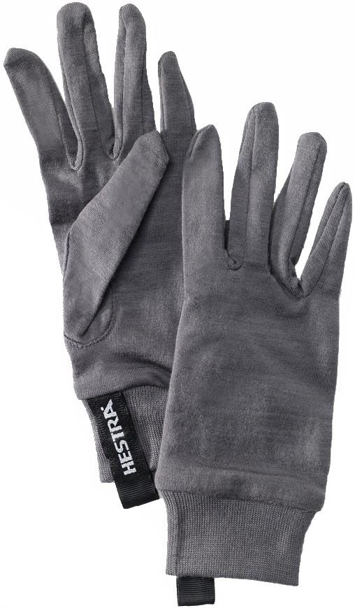 Hestra Merino Wool Ski/Snowboard Liner Gloves, XL Grey
