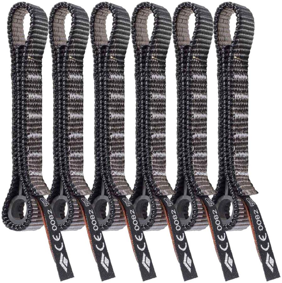 Black Diamond Standard Dogbone 6 Pack Climbing Quickdraw Sling, 12cm