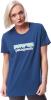 Patagonia Pastel P-6 Logo Organic Women's Crew T-Shirt, S Stone Blue