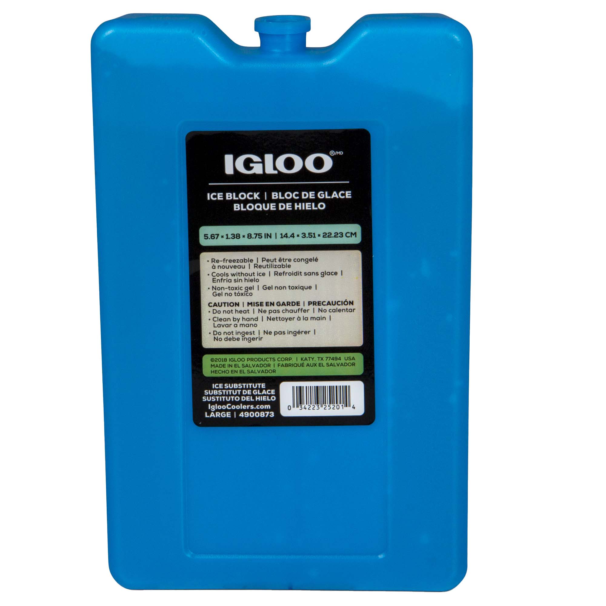 Photos - Cooler Bag Igloo Ice Block Large Coolbox & Freezer Pack, Blue IG25201 