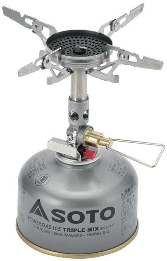 Soto Windmaster + Micro Regulator Compact Camping Stove, Silver