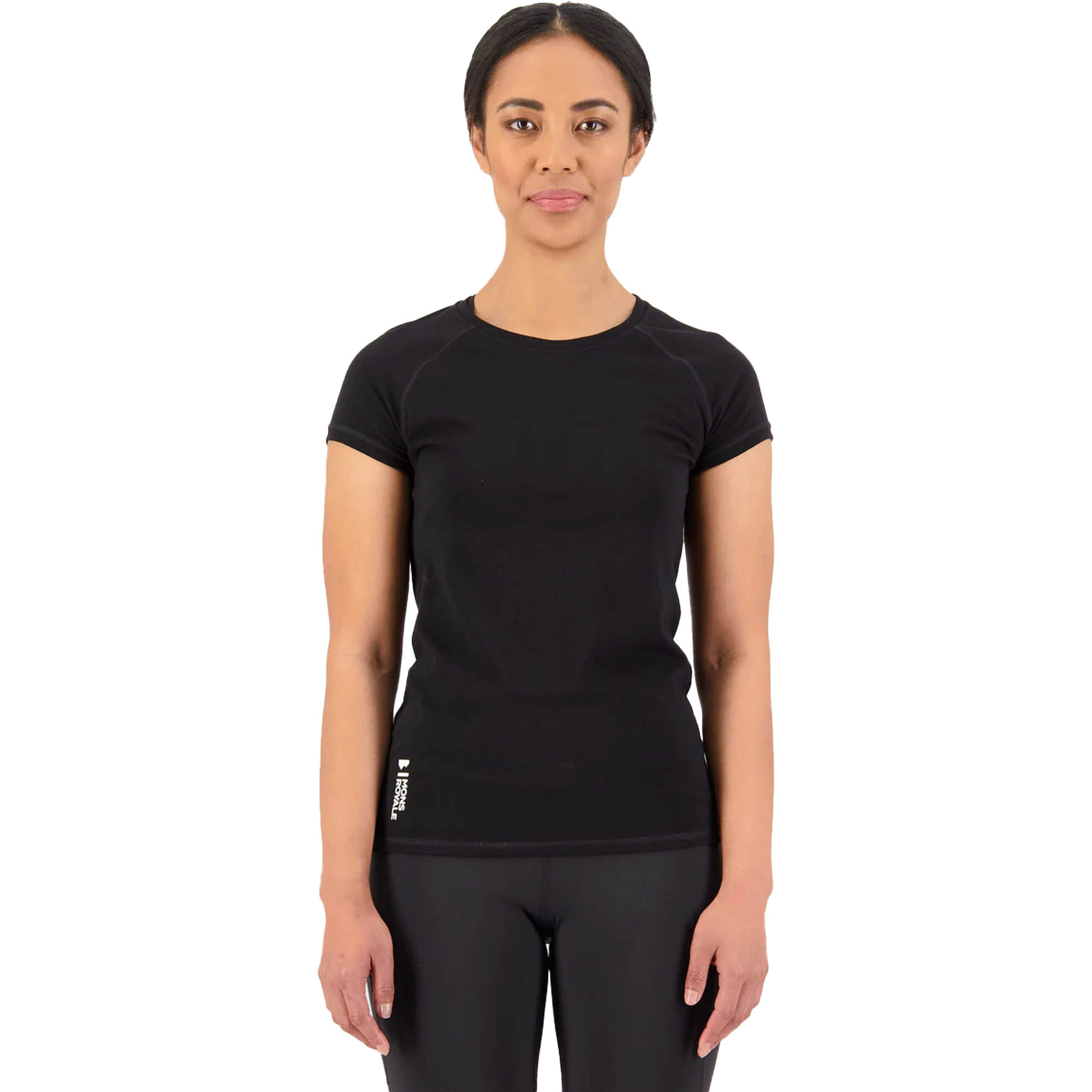 Photos - Trekking Clothes Mons Royale Bella Tech Women's Merino T-Shirt, UK 12 Black 100030-1165-001