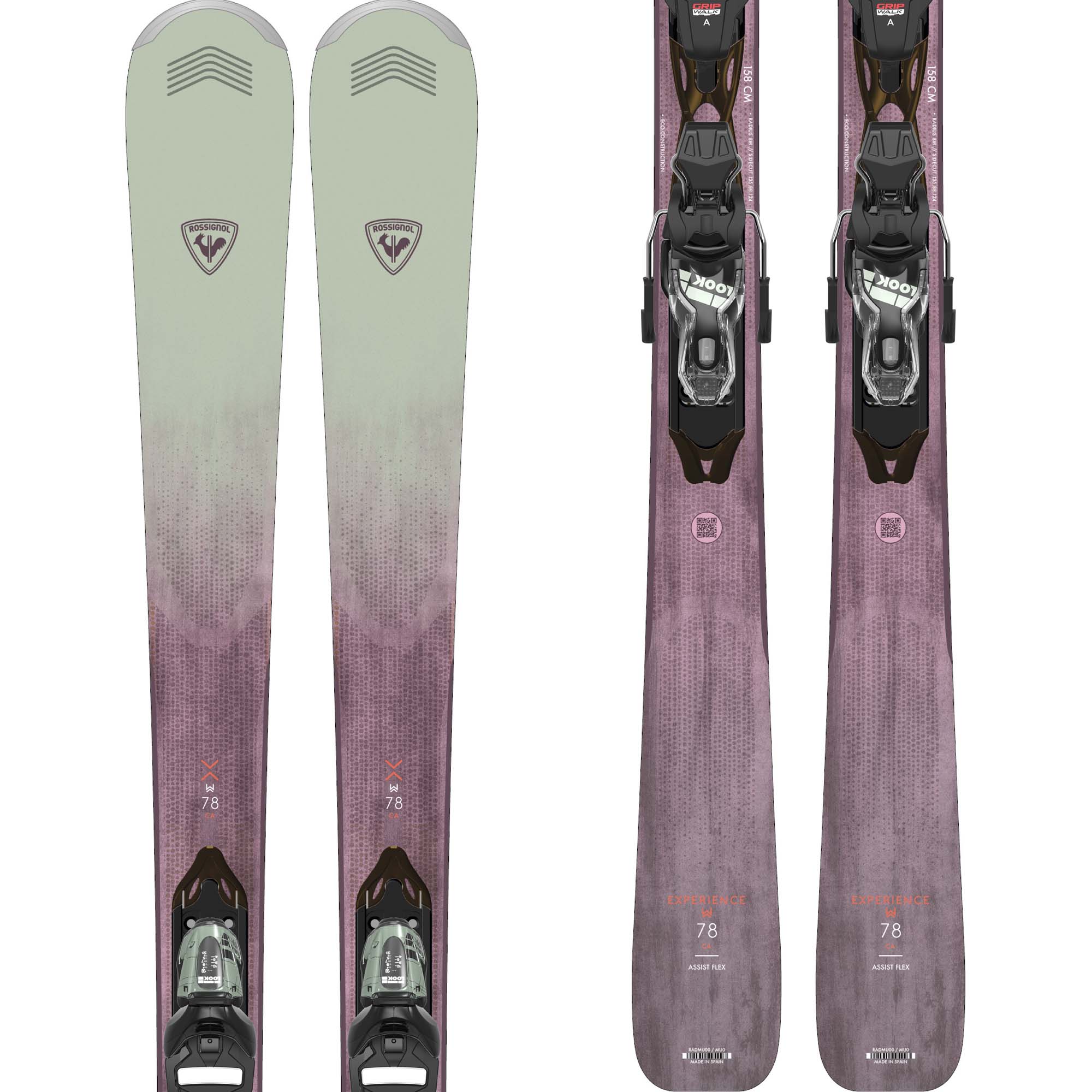 Photos - Ski Rossignol Experience W 78 Carbon Xpress Women's , 146cm Carbon  RR  2024