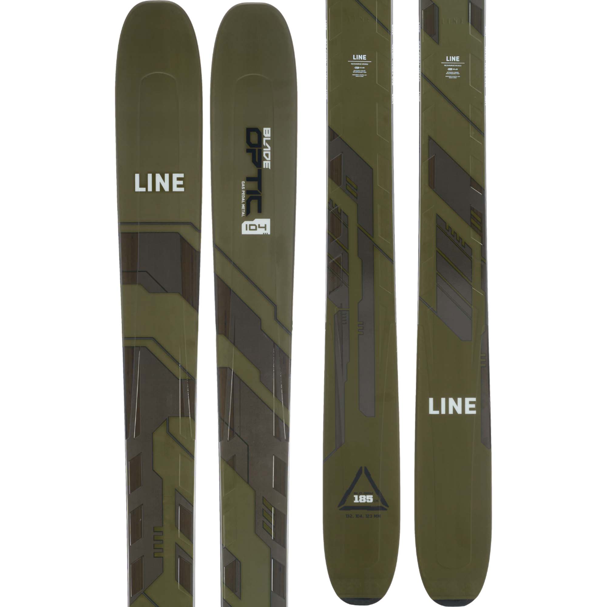 Photos - Ski LINE Blade Optic 104 , 178cm Black, Ski Only,  19H0006.101  2024