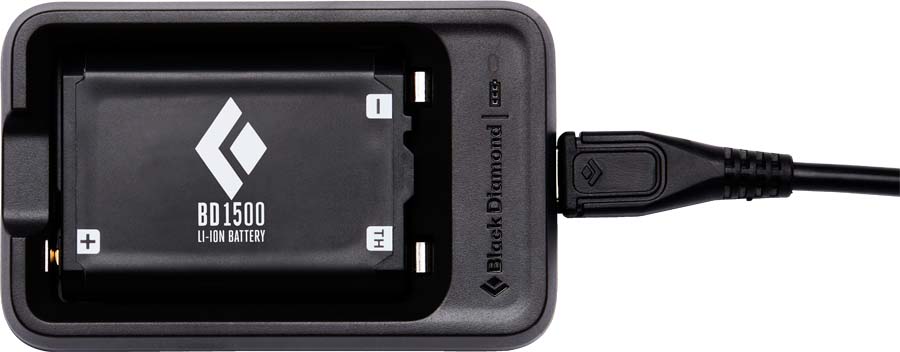 Photos - Climbing Gear Black Diamond BD 1500 Battery Pack and Charger, Black BD620681 