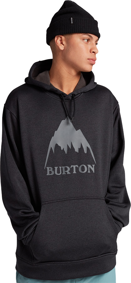 Burton Oak Pullover Ski/Snowboard Hoodie, S True Black