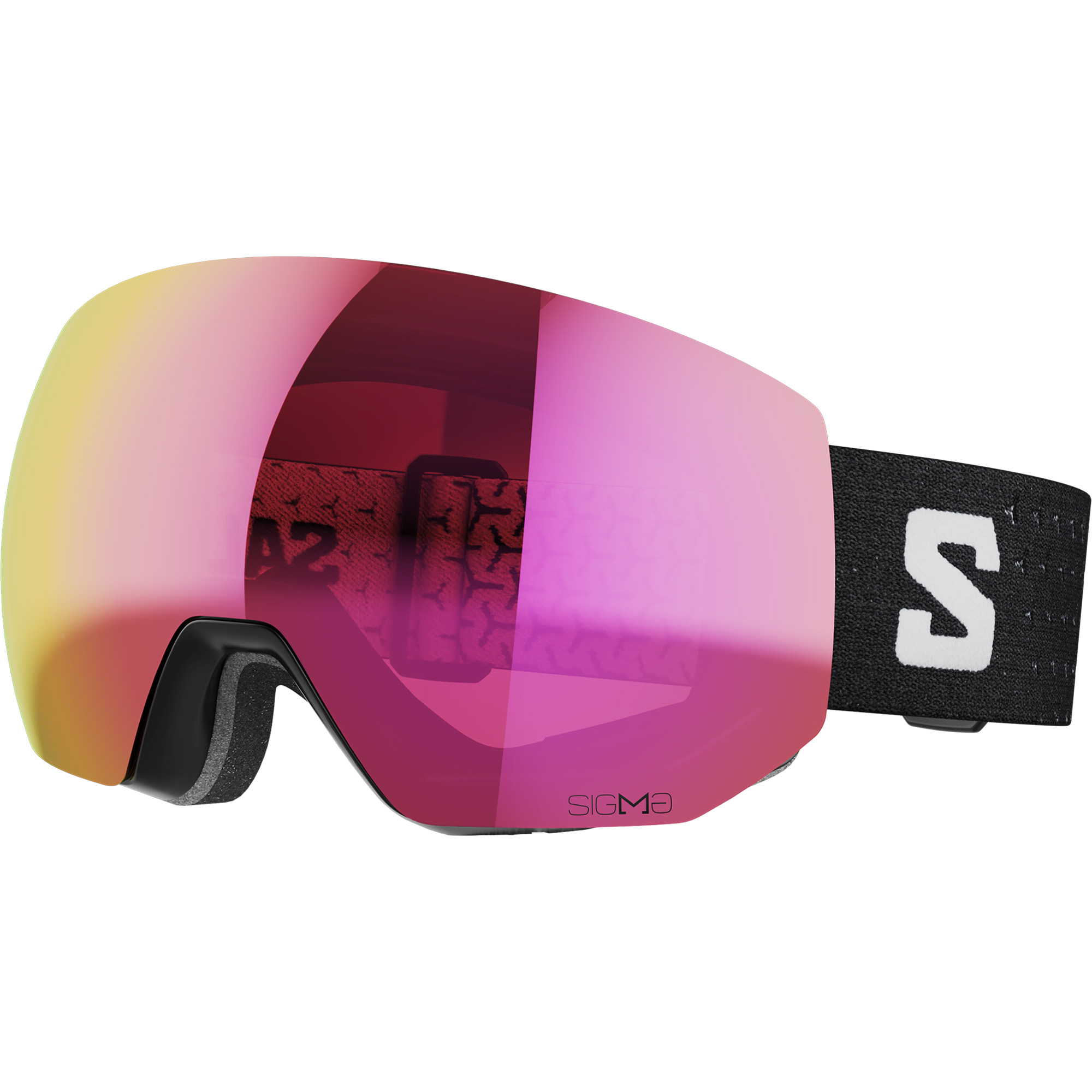 Photos - Ski Goggles Salomon Radium Pro Sigma Snowboard/, L Black-Poppy/Poppy L47003 