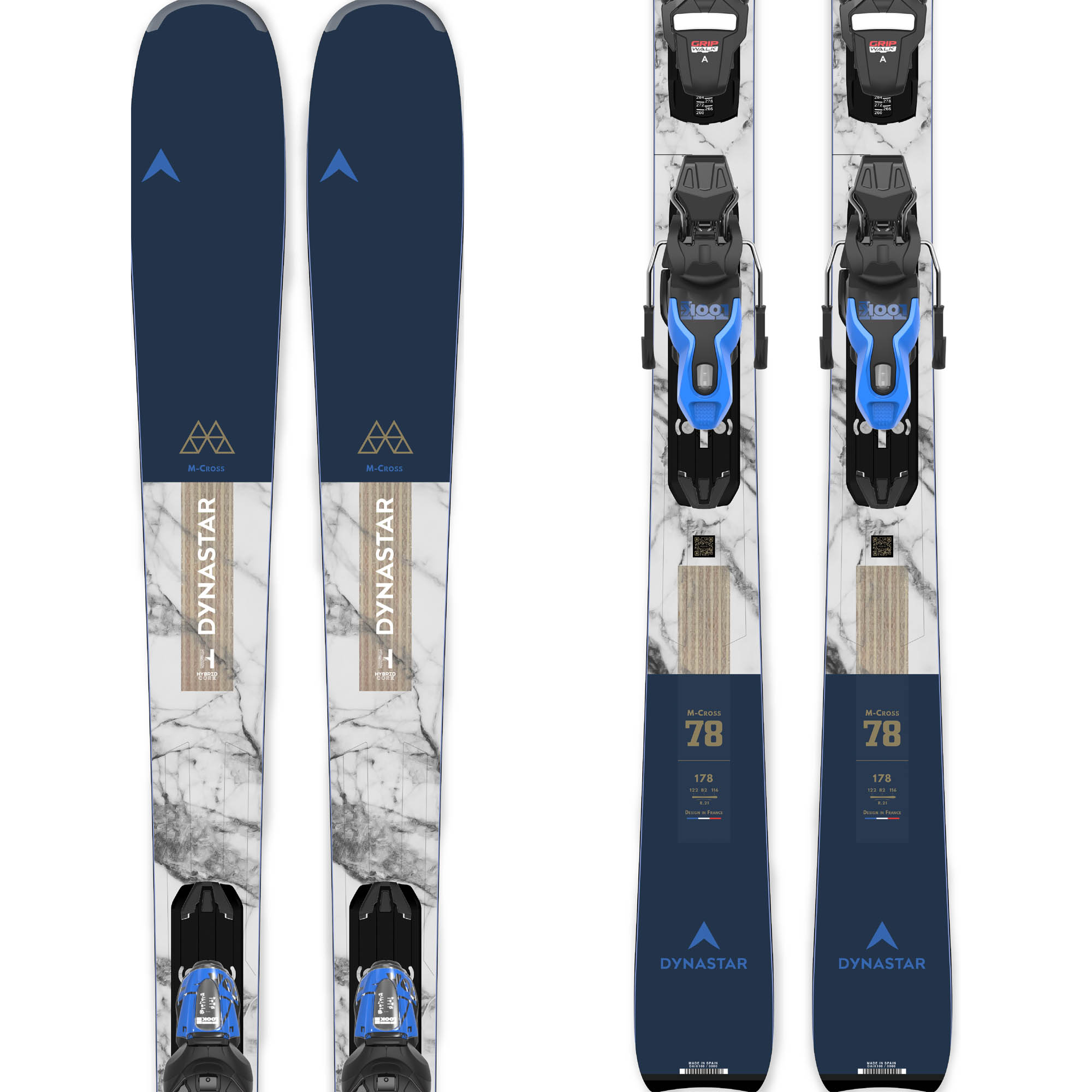 Photos - Ski Dynastar M-Cross 78 XPRESS 11 GW B83 , 156cm Black/Blue  DRMX503  2024
