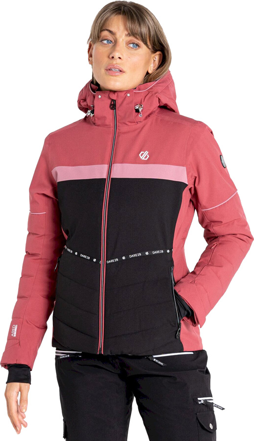 Photos - Ski Wear DARE 2B Conveyed Women's Waterproof Snow/Ski Jacket, UK 8 Earth Rose DWP52 