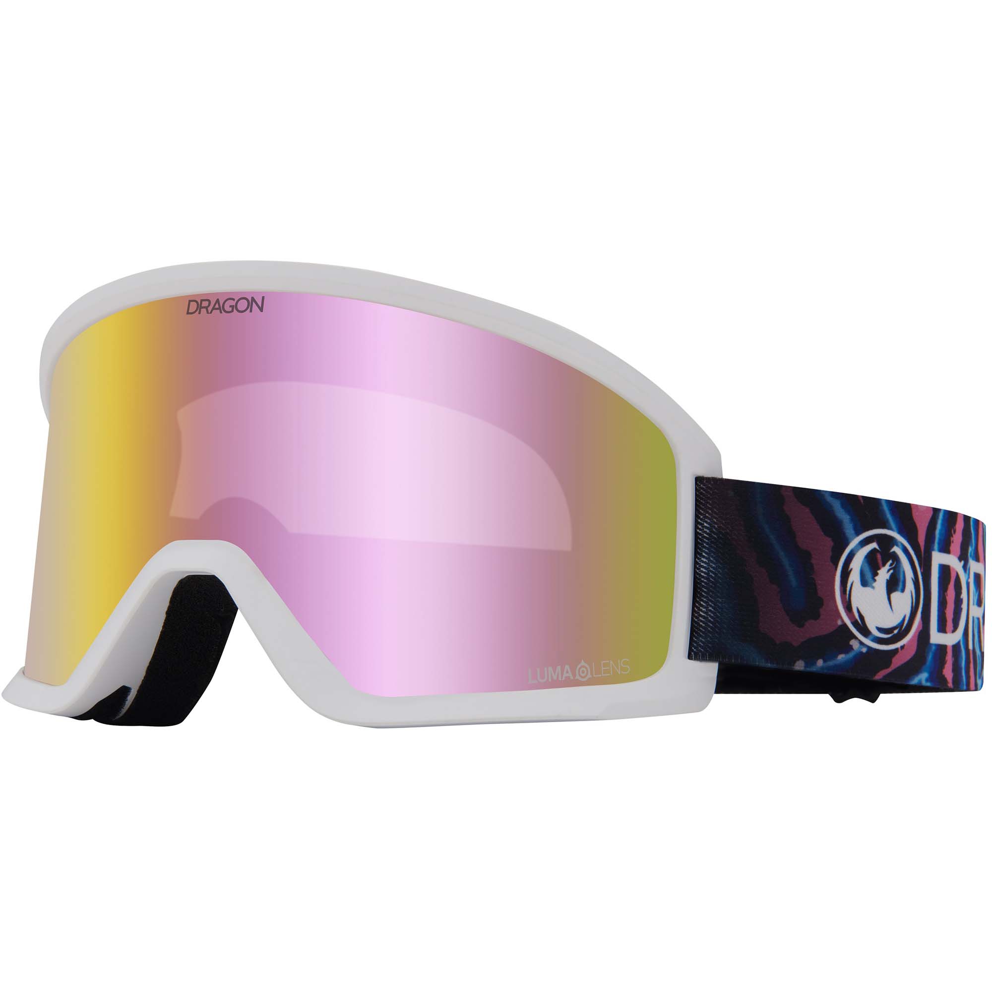 Photos - Ski Goggles Dragon DX3 OTG Ski/Snow Goggles, M Reef Frame/Lumalens Pink Ion DRG157/613 