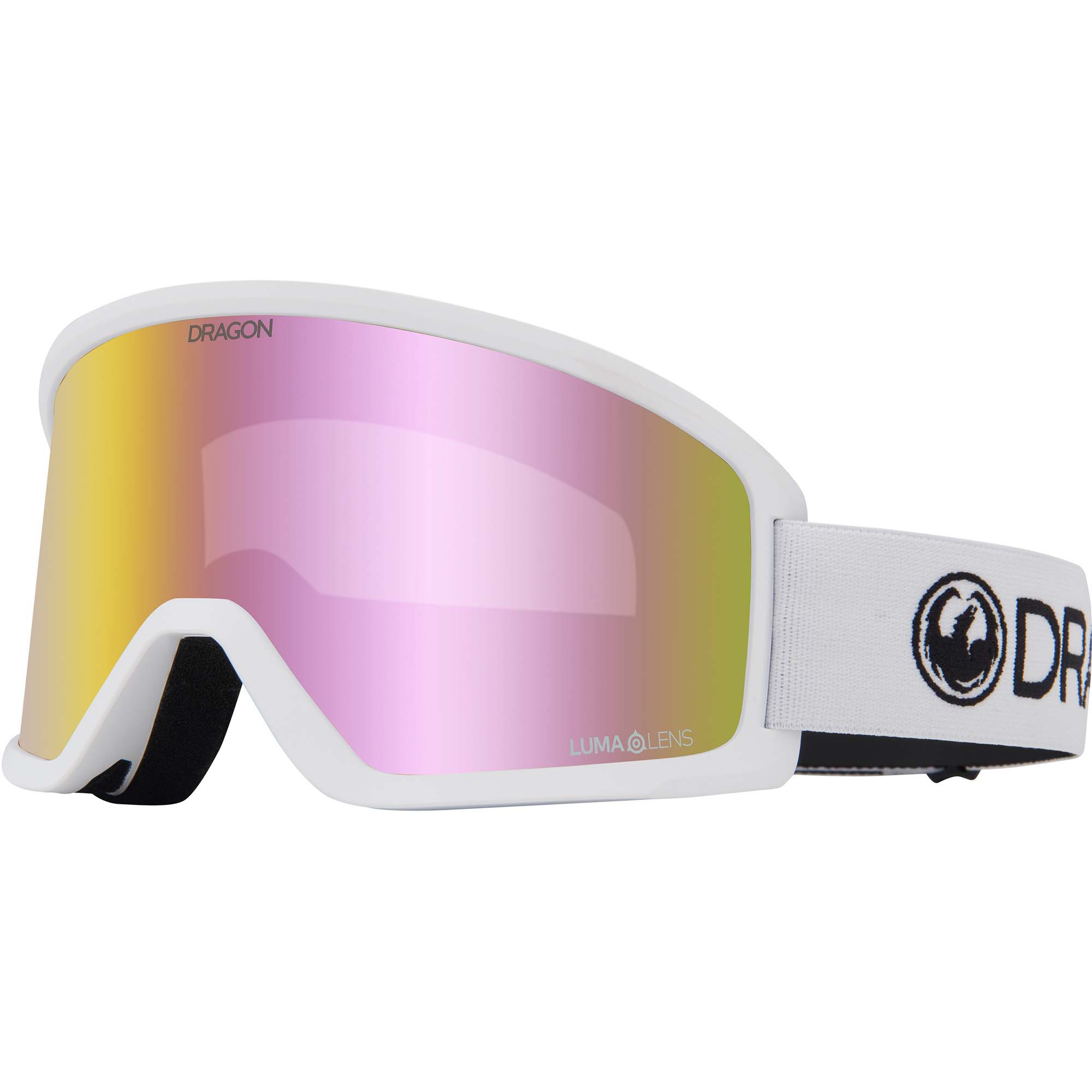 Photos - Ski Goggles Dragon DX3 OTG Snowboard/, M White Frame/Lumalens Pink Ion 4049 