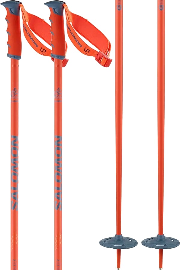 Photos - Ski Poles Salomon Hacker S3 , 135cm Orange L41525200 