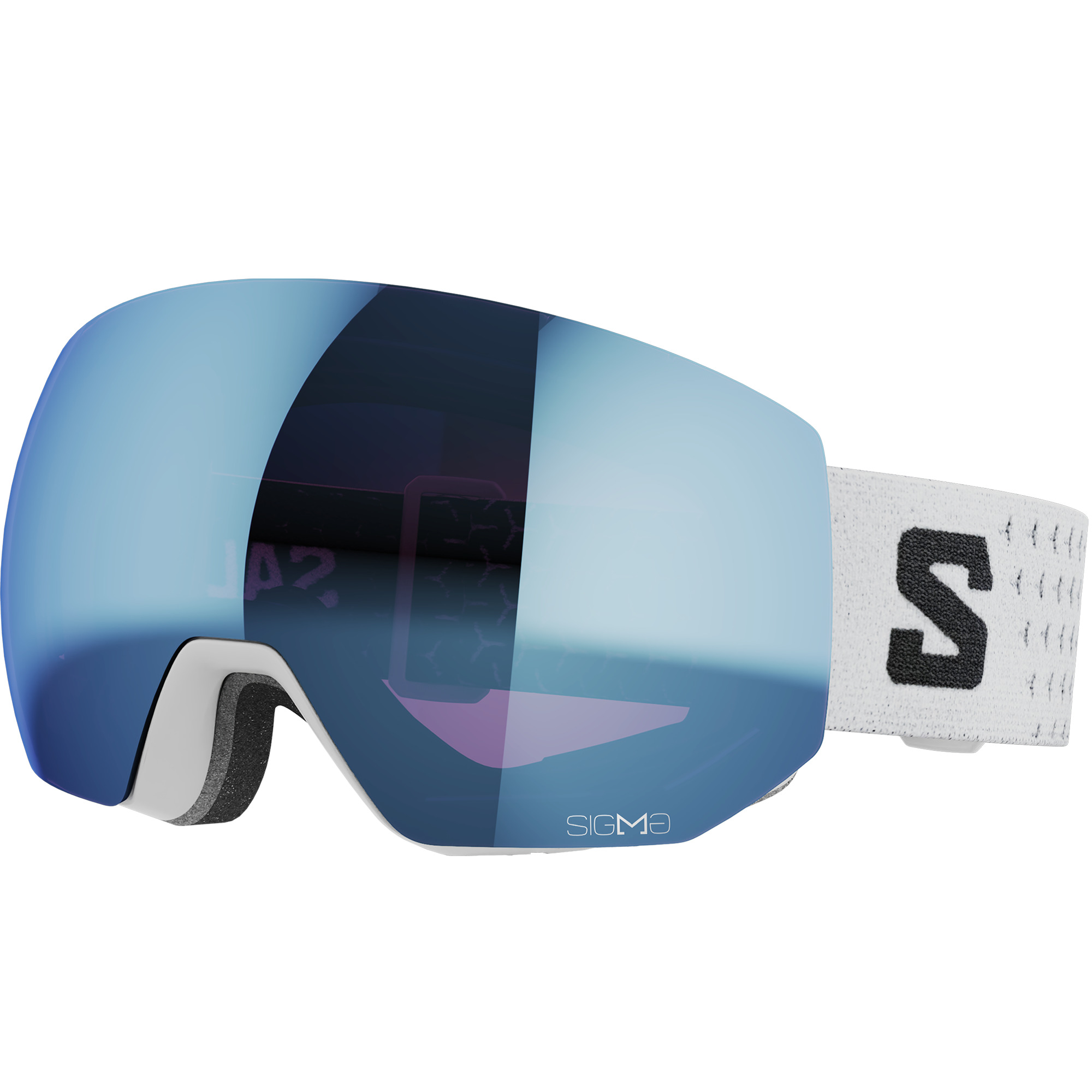 Photos - Ski Goggles Salomon Radium Pro Sigma Snowboard/ L White/Sigma Sky Blue L470 