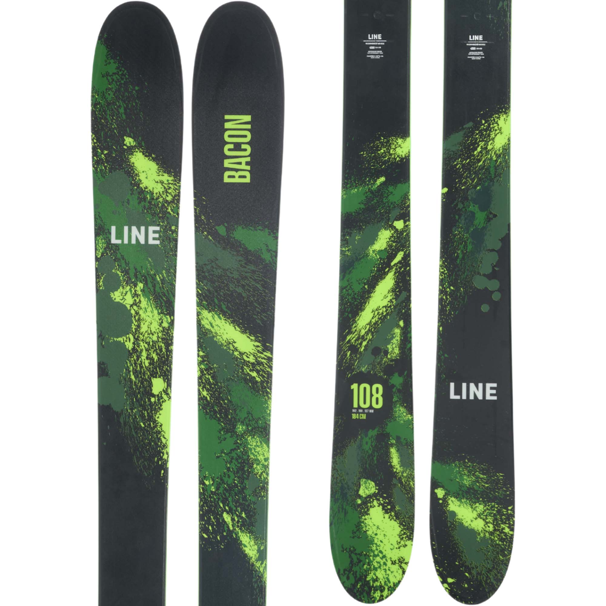 Photos - Ski LINE Bacon 108 , 178cm Black/Green  19H0003.101  2024