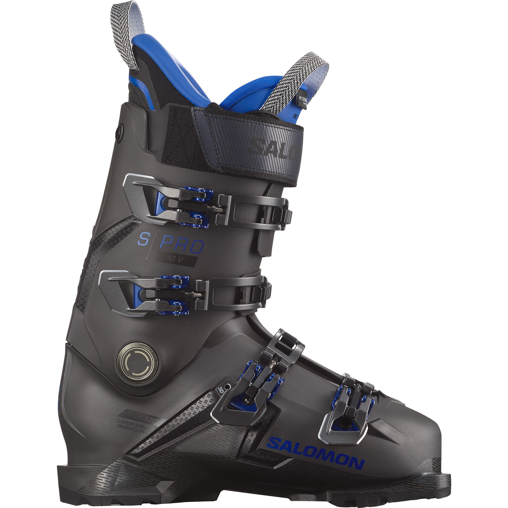 Photos - Ski Boots Salomon S/PRO MV 120 GW GripWalk , 28/28.5 Black/Blue  L47351  2024