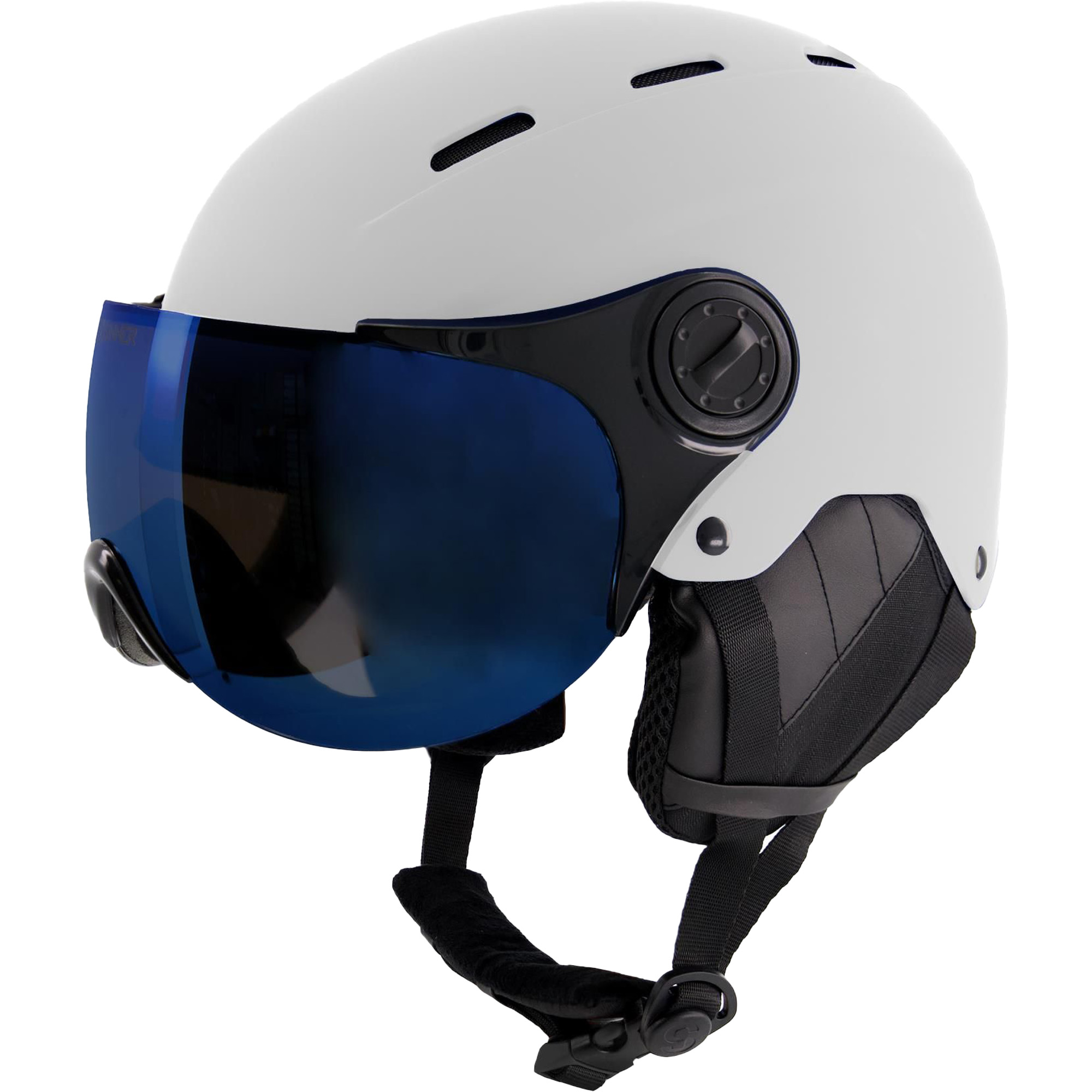 Photos - Ski Helmet Sinner Typhoon Visor Ski/Snowboard Helmet, S Matte White SIHE-144-30B-53 