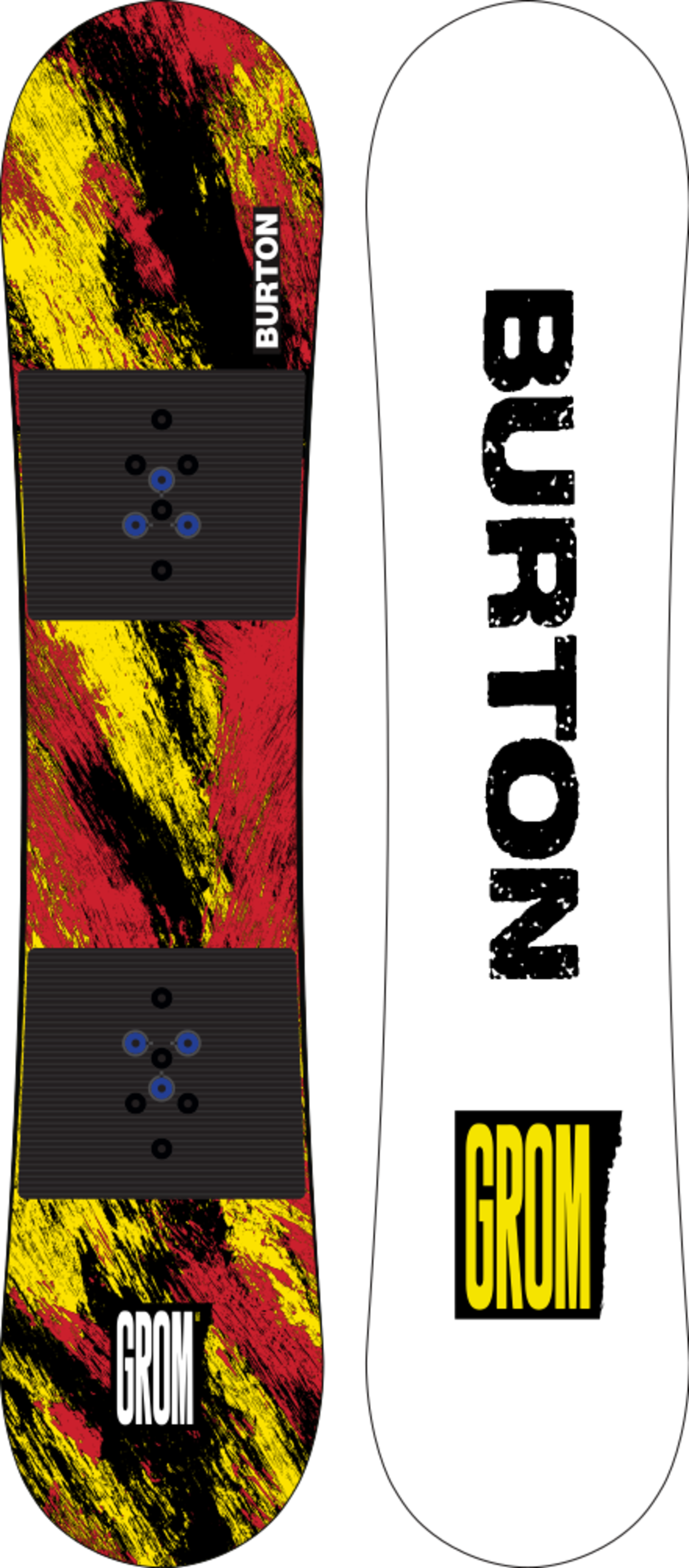 Photos - Snowboard Burton Grom Ketchup Kid's Hybrid Camber , 120cm  235991009611  2023