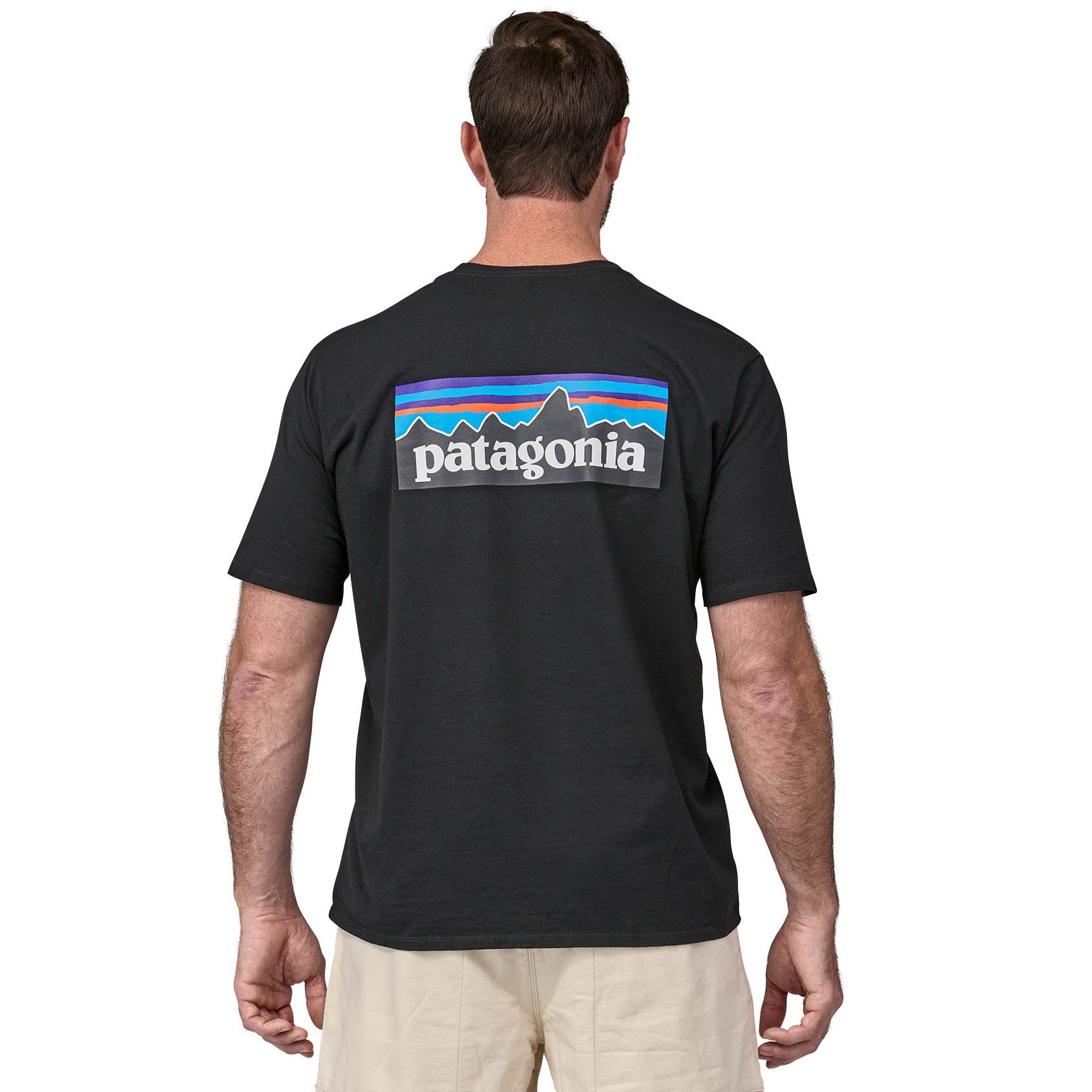 Photos - Trekking Clothes Patagonia P-6 Logo Responsibili-Tee Men's T-Shirt, S All Black 38504-BLK-S 