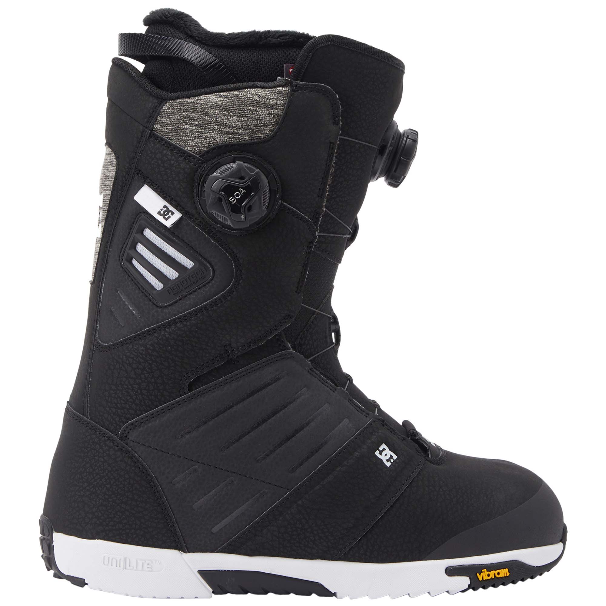 Photos - Ski Boots DC Judge Dual Boa Snowboard Boots, UK 8 Black/White  ADYO100075  2024