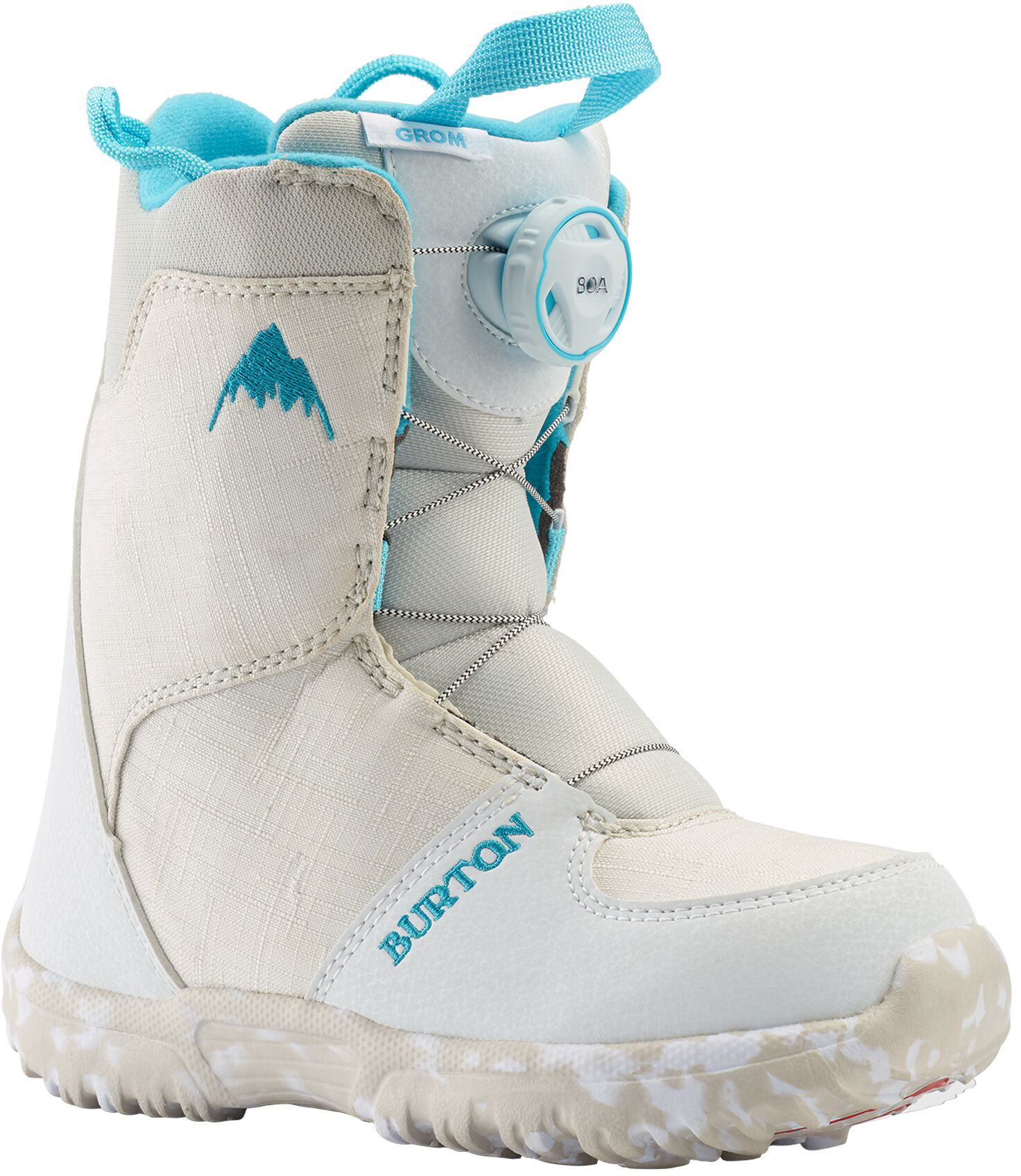 Photos - Ski Boots Burton Grom Boa Kid's Snowboard Boots, UK 10K White  150891  2020
