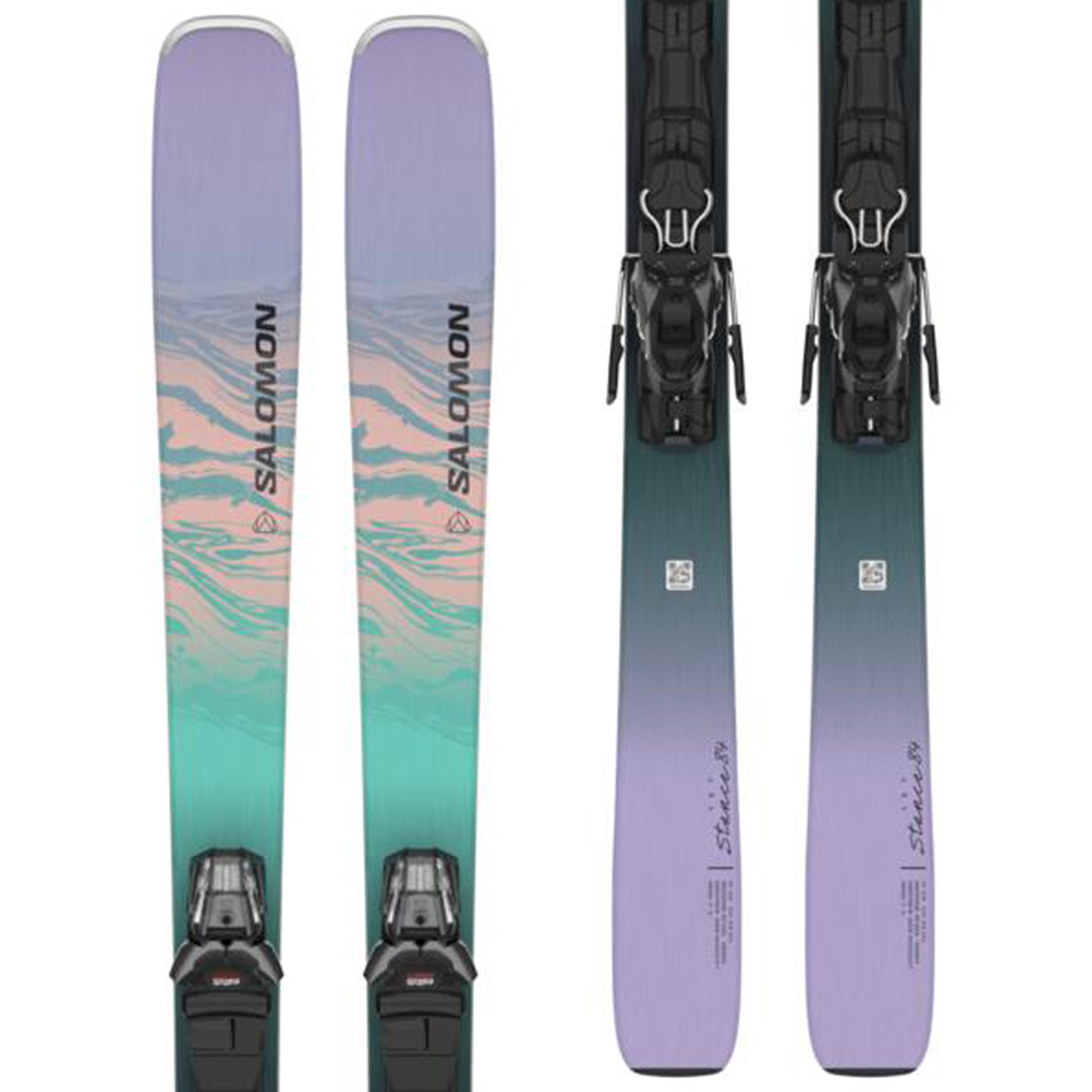 Photos - Ski Salomon Stance W84 Women's , 151cm + M11 GW Black   2024