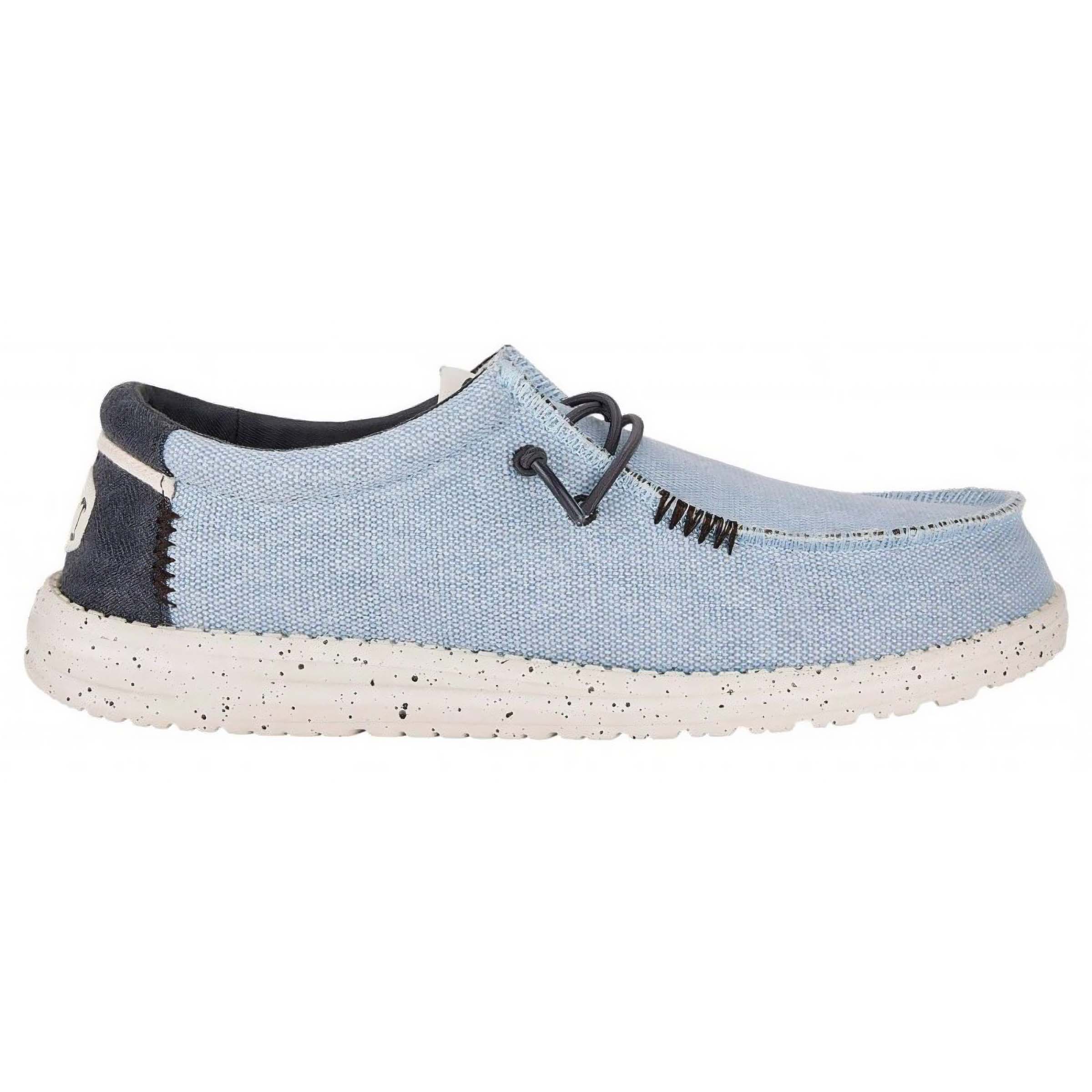Hey Dude Wally Coastline Jute Trainers/Shoes, UK 7 Stone White