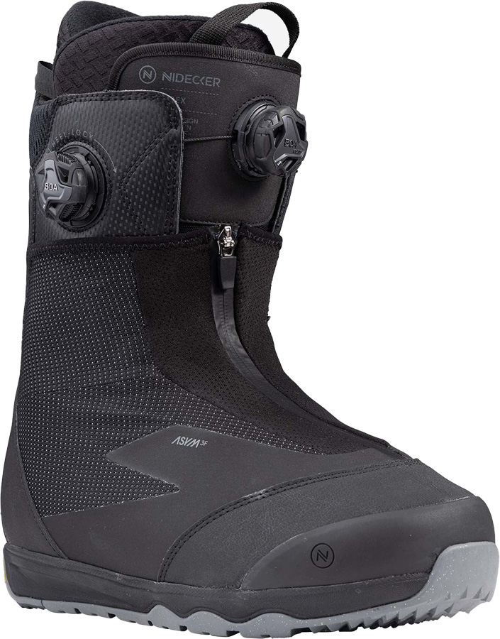 Photos - Ski Boots Nidecker Index BOA Coiler Snowboard Boots, UK 10 Black  N.23.BTM.IDX  2024