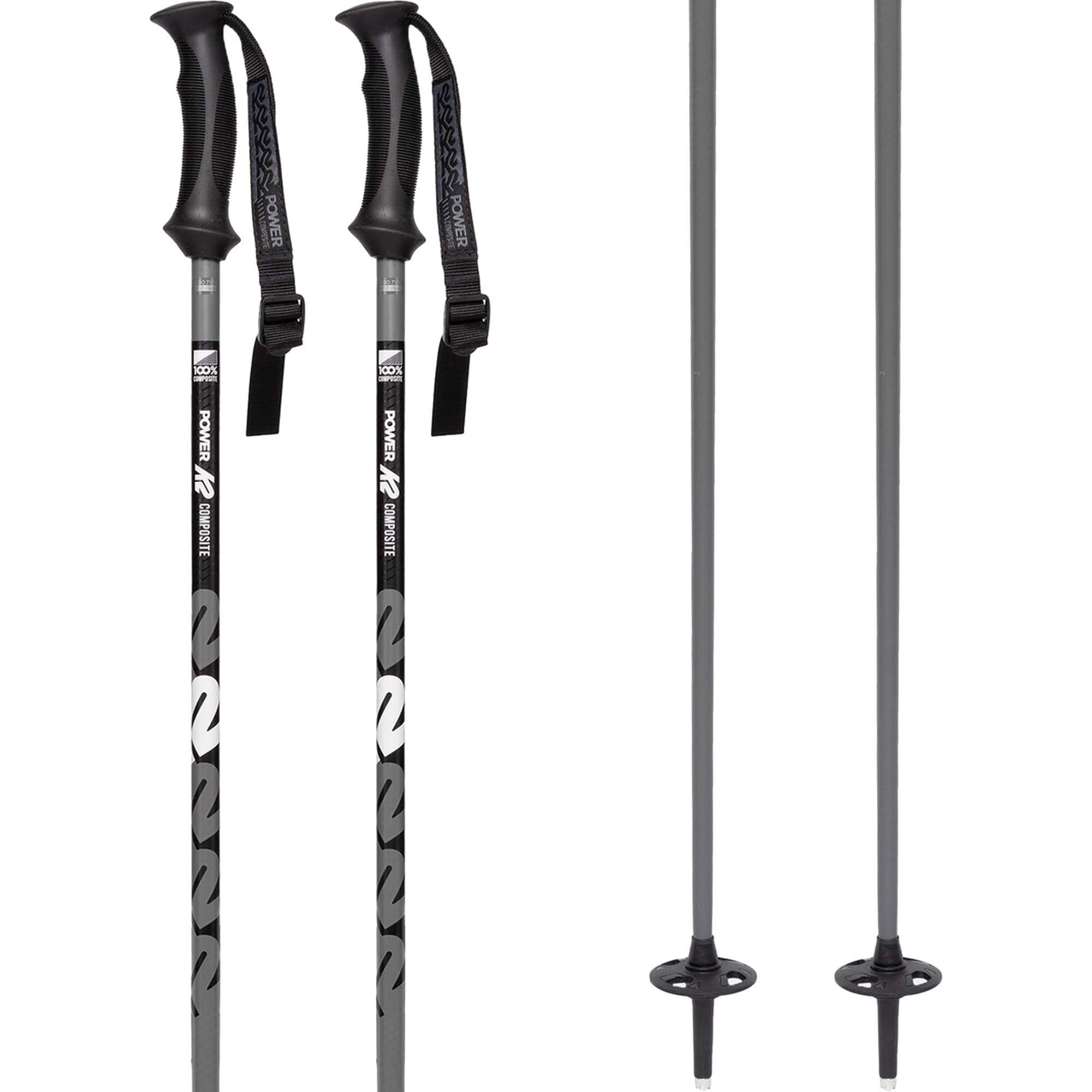 Photos - Ski Poles K2 Power Composite , 125cm Gunmetal 10D3002 