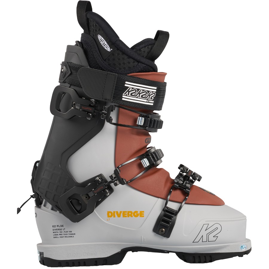 Photos - Ski Boots K2 Diverge LT Grip Walk , 27/27.5 Black/Grey  10G6001.1.1.275  2023
