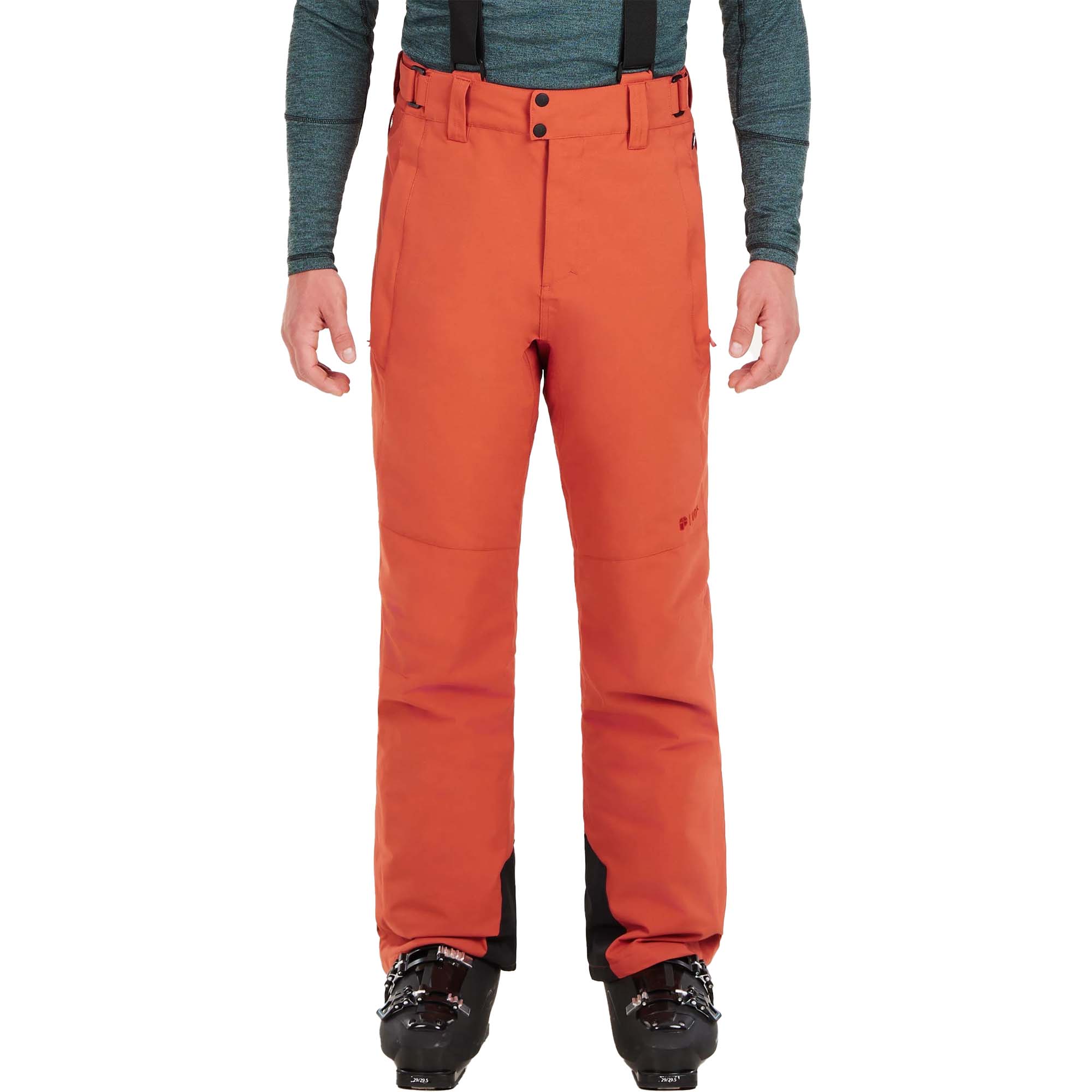 Photos - Ski Wear Protest Owens Men's Ski/Snowboard Pants, XS Brick Orange 4791900