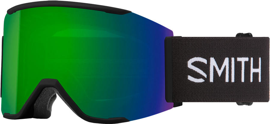Photos - Ski Goggles Smith Squad MAG Snowboard/, M/L Black/CP Sun Green Mirror M0075 