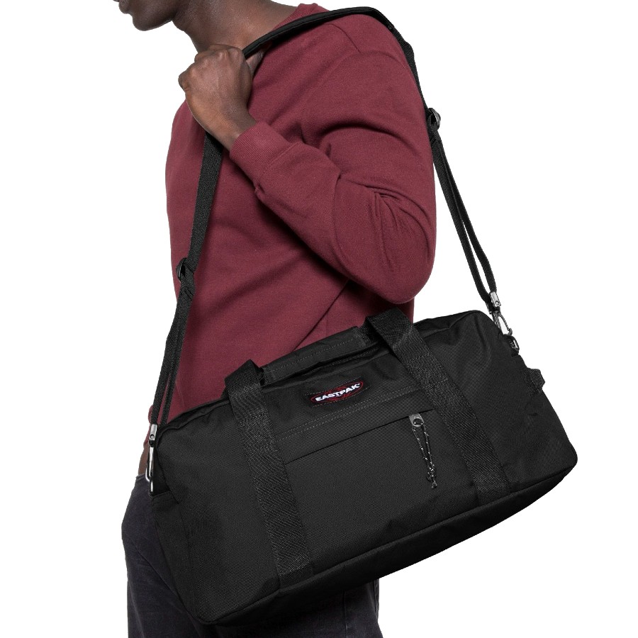 Photos - Travel Bags EASTPAK Compact+ Duffel Bag, 24L Black EK00077D0081 