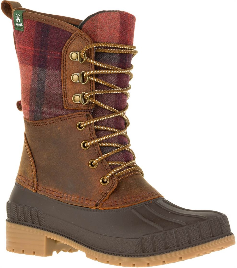 Photos - Trekking Shoes Kamik Sienna 2 Women's Winter Boots, UK 3 Dark Brown/Red NK2186 