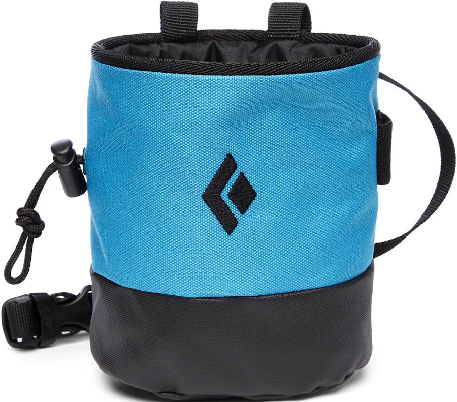 Black Diamond Mojo Zip Rock Climbing Chalk Bag, S/M Azul