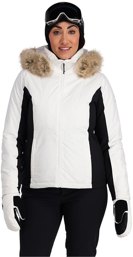 Spyder Women's Vida Women's Ski Jacket, Uk 10 White