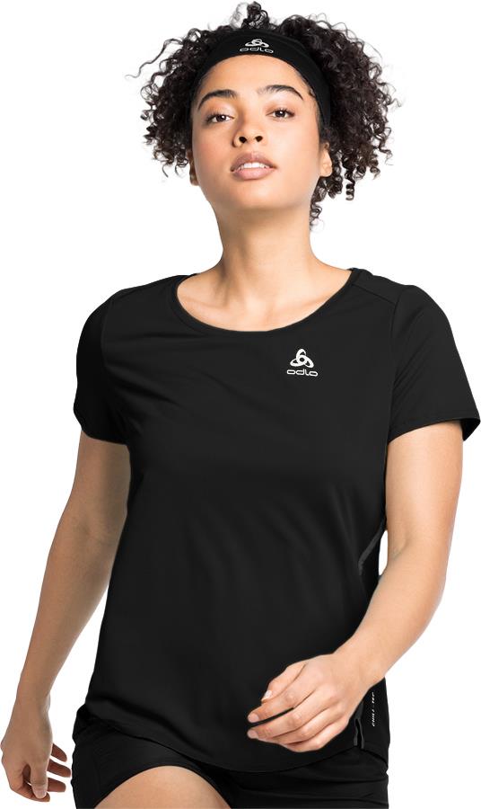 Odlo Zeroweight ChillTec Women's Running TShirt, UK 2022 Black