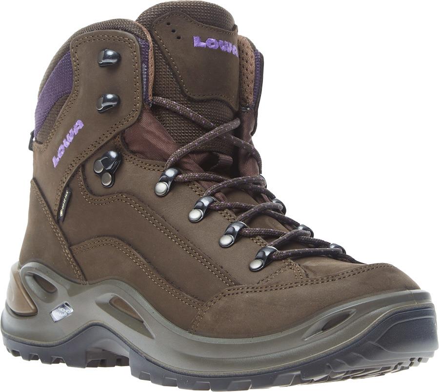 Lowa Renegade Gore-Tex Mid Women's Hiking Boots UK 4 Slate/Blackberry