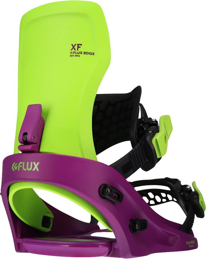Flux XF Snowboard Bindings, L Neon/Crazy 2023