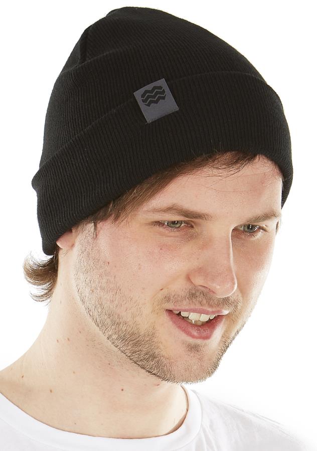 Hyka Essentials Cuffed Beanie Hat, One Size Black