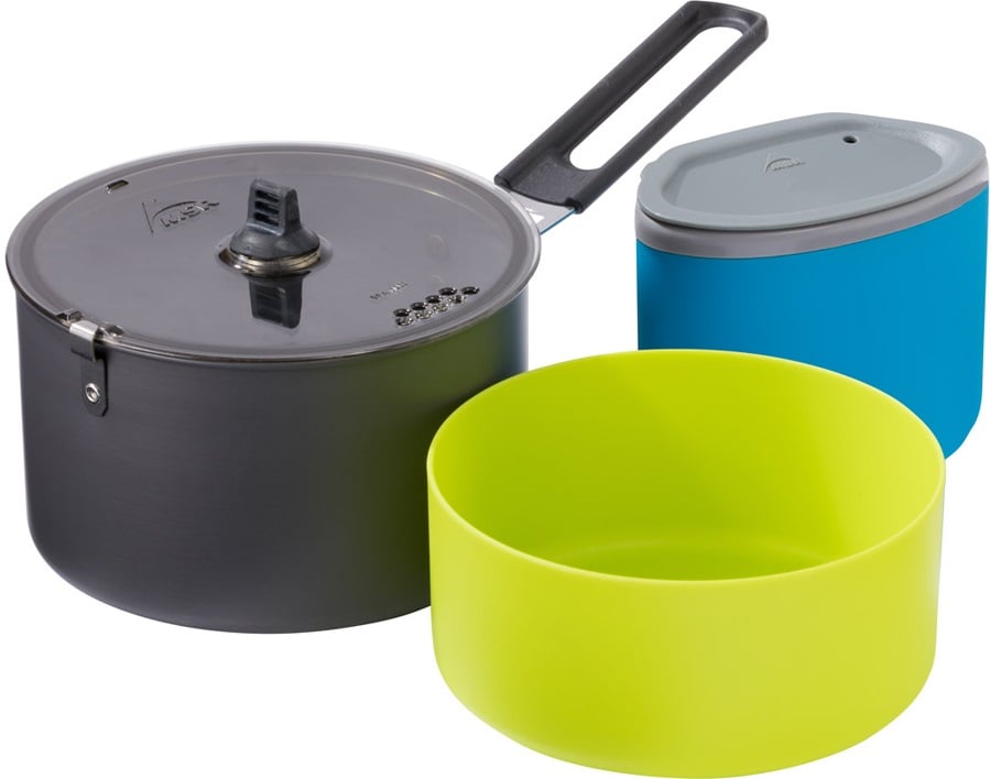 MSR Trail Lite Solo Cook Set Camping Cookware, 1 Person Black