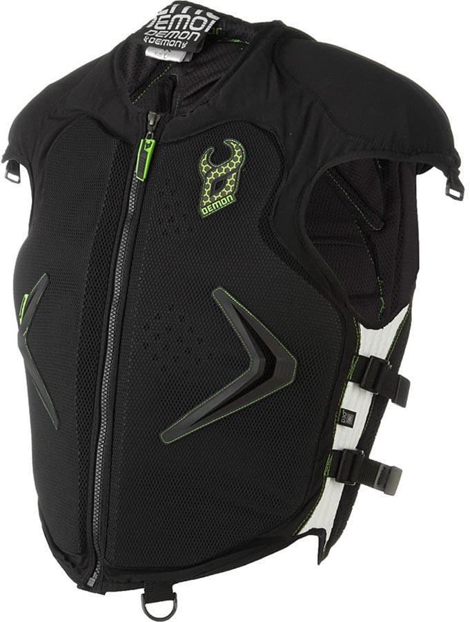 Demon Hyper XD3O Ski/Snowboard Body Armour Vest Top, L Black/Green
