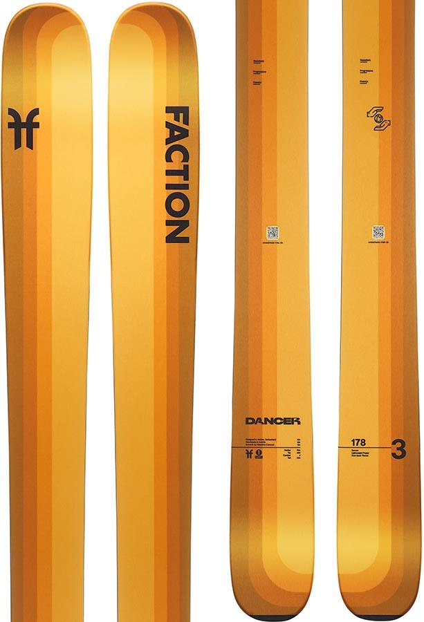 Faction Dancer 3 Ski Only Skis, 178cm Orange