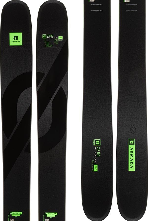 Armada Arv 116 Jj Ul Skis 185cm, Black/Green, Ski Only, 2023