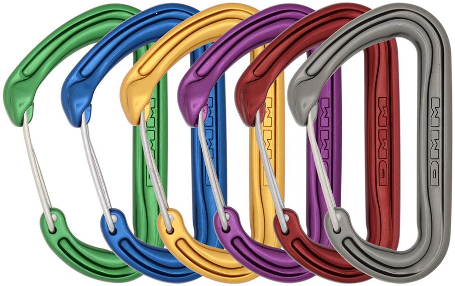 DMM Chimera Rock Climbing Carabiner Set, 6 Pack Set Multicolour