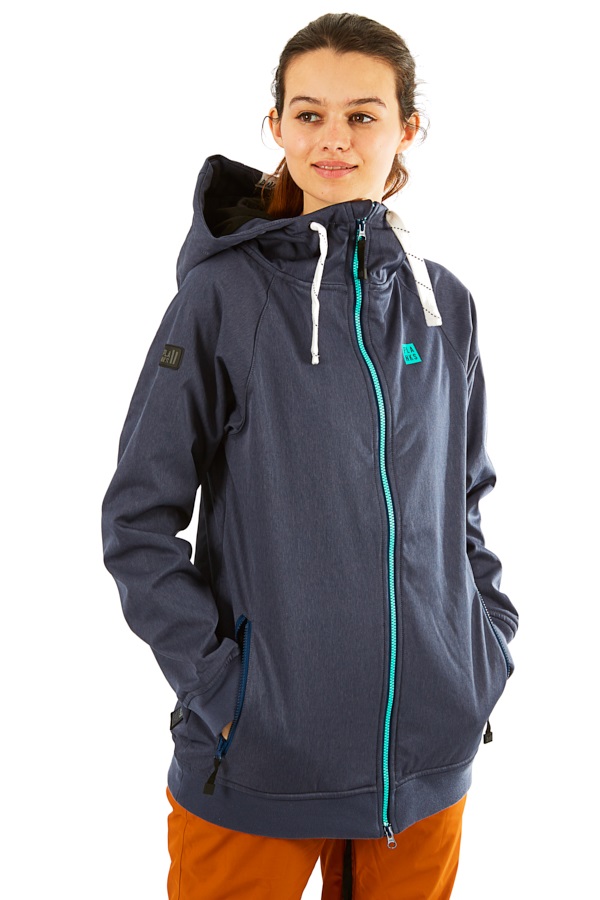 Planks Reunion Women's Ski/Snowboard Jacket, M Heather Navy