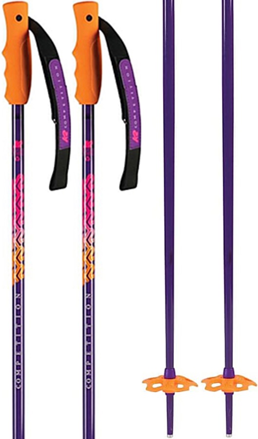 K2 Comp 16 Ski Poles, 100cm Purple Haze