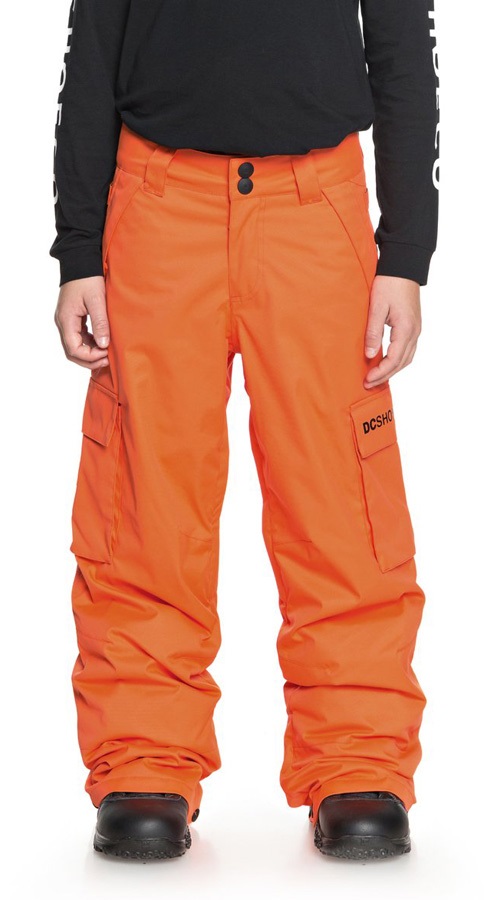 DC Banshee Youth Kid's Ski/Snowboard Pants, XL Red Orange