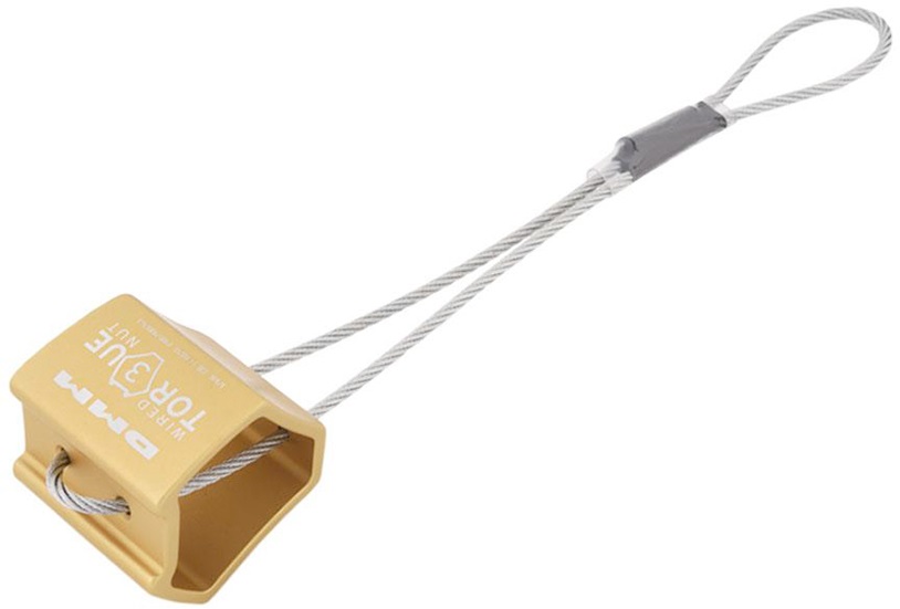 DMM Wire Torque Nut Rock Climbing Hex/Nut, 3 Gold
