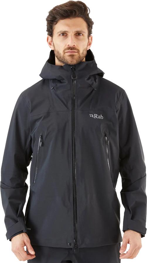 Rab Men's Kangri GoreTex Waterproof Jacket, M Black